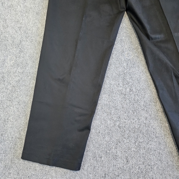 NWT Haggar Premium No Iron Straight leg Flat Front Stretch Black Pants 34x29 - Picture 8 of 16